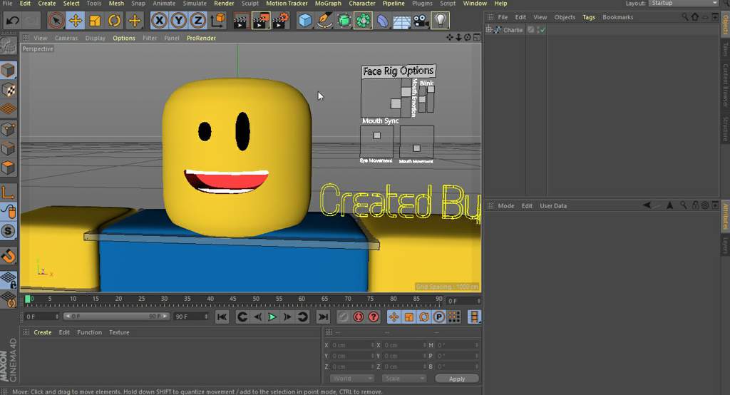 Charlie S C4d Rig Test 1 0 Roblox Amino - face rig roblox