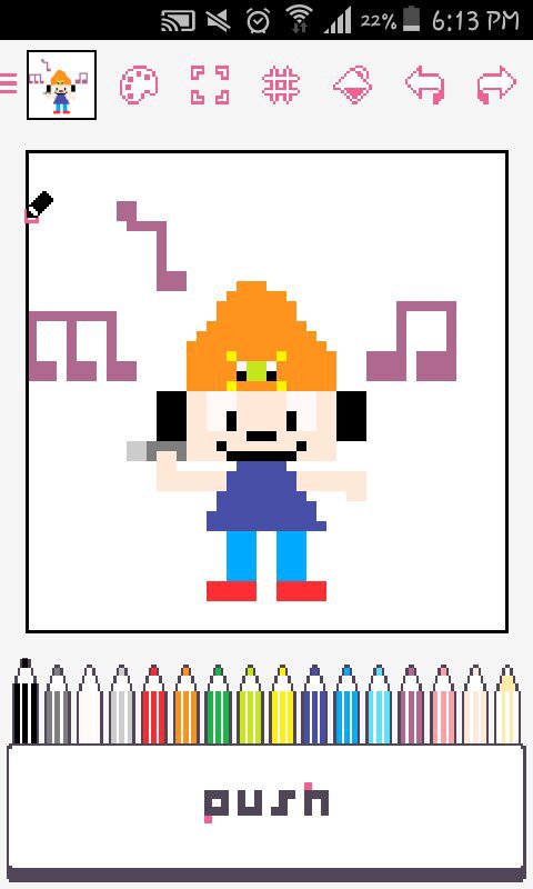 Pixel art de parappa | PaRappa The Rapper Español Amino