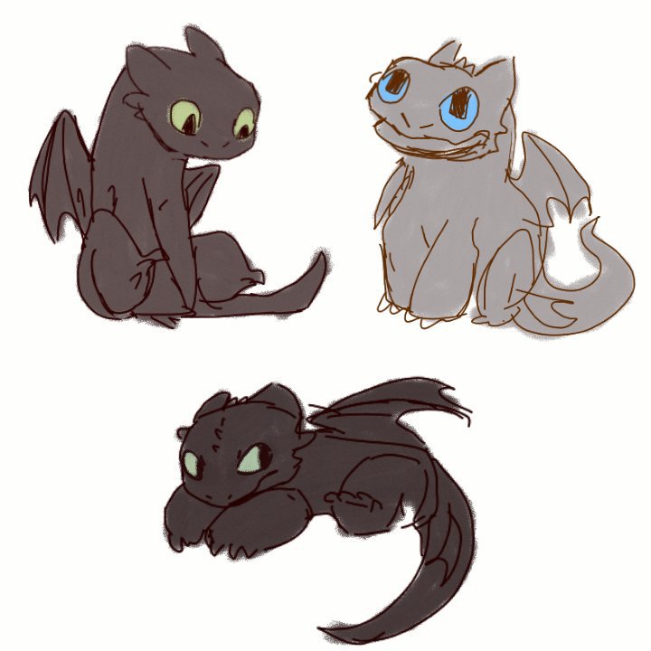 Toothless's babies | H.T.T.Y.D Amino