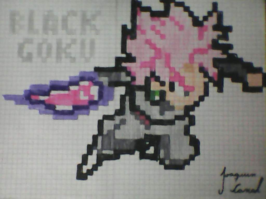 Black goku :pixel | Arte Anime Amino Amino