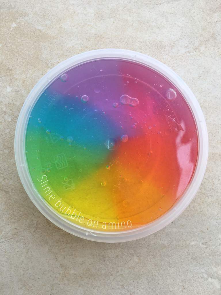 rainbow putty slime