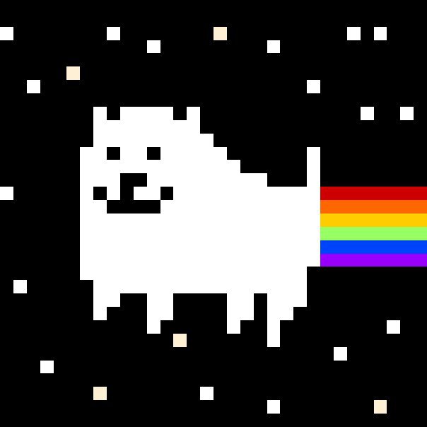 The annoying Nyan Dog pixel art | Undertale Amino