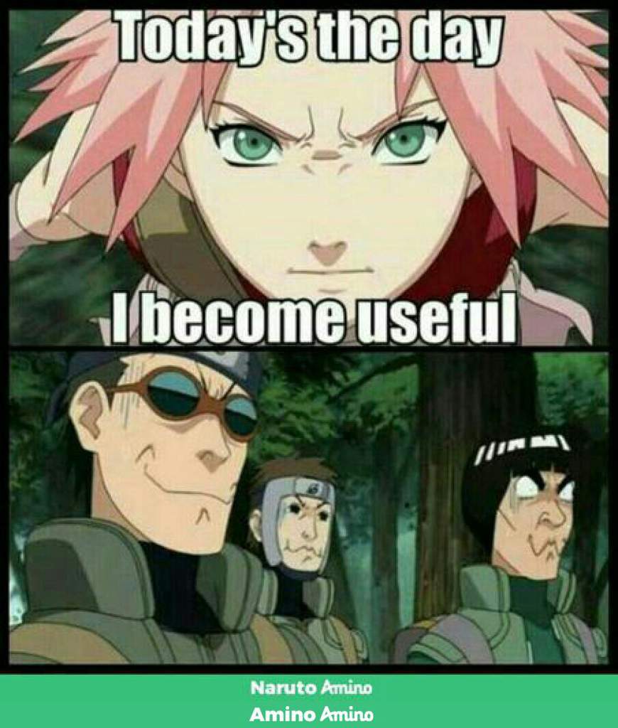 Lol Sakura you never protect Naruto you always protect Sasuke Uchiha so