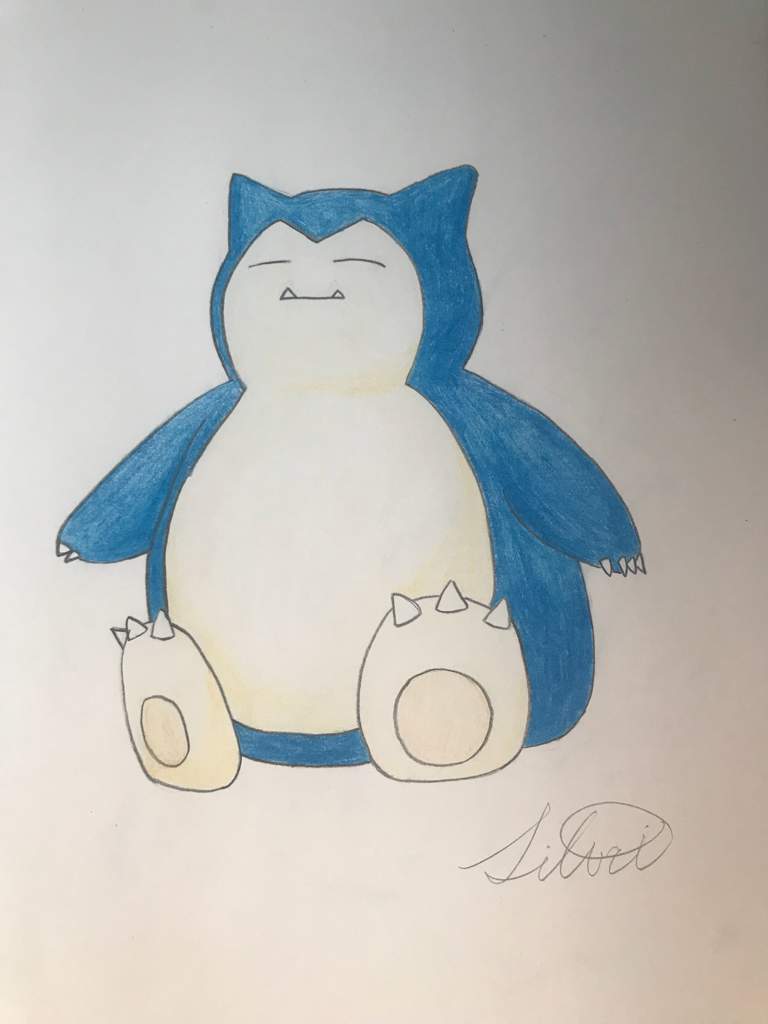 Snorlax(color pencils) | Pokémon Amino