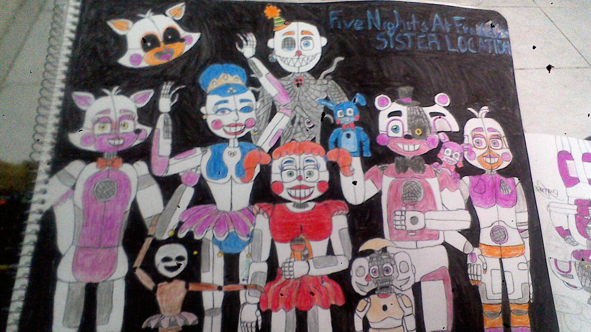 Dibujo de FNAF Sister Location | FNaF Amino [ Español ] Amino