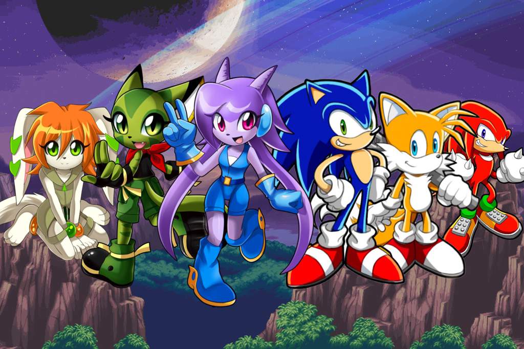 Team Lilac and Team Sonic.