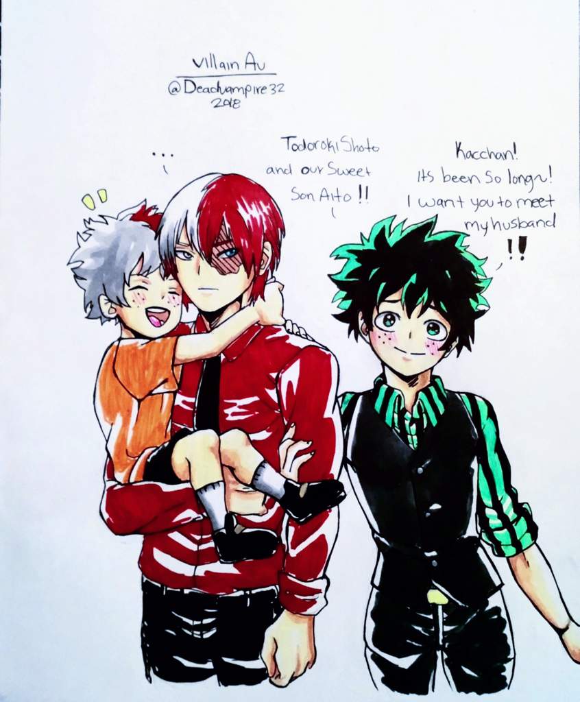 Todoroki and Izuku are married villains, they are part of the league of vil...