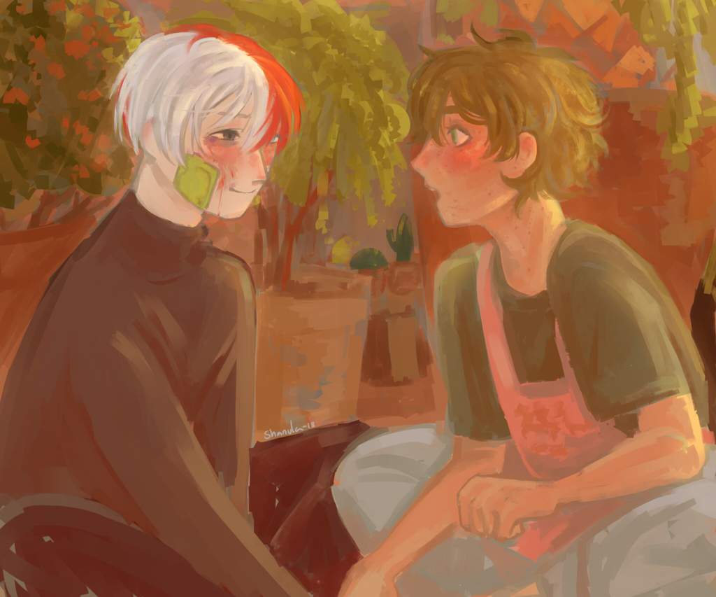 Flower Shop Crushes Fanart My Hero Academia Amino