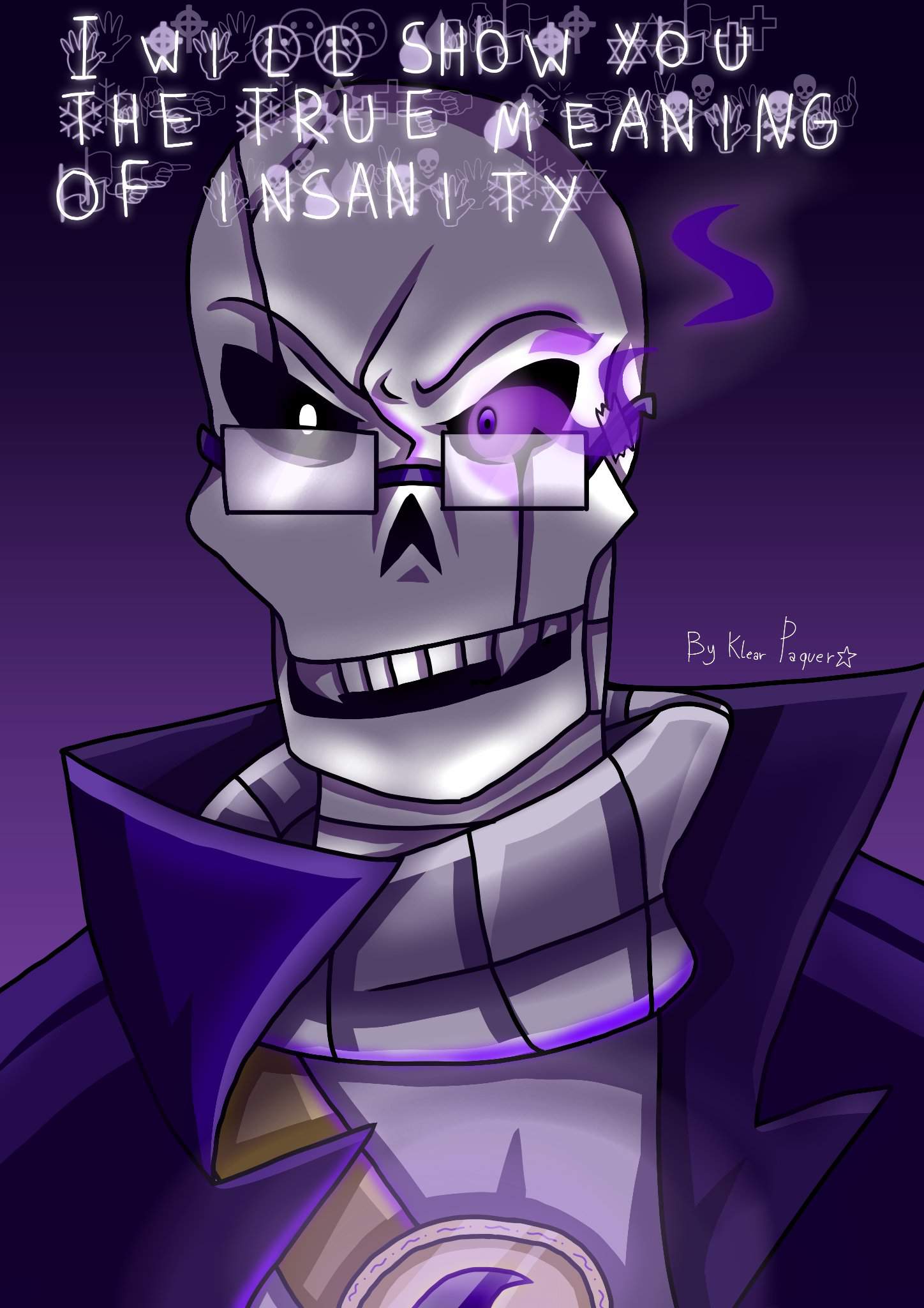 Meaning of Insanity ( Magicaltale Gaster art) | Undertale Amino