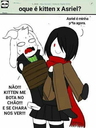 Ask kitten e chara | Undertale Brasil Amino