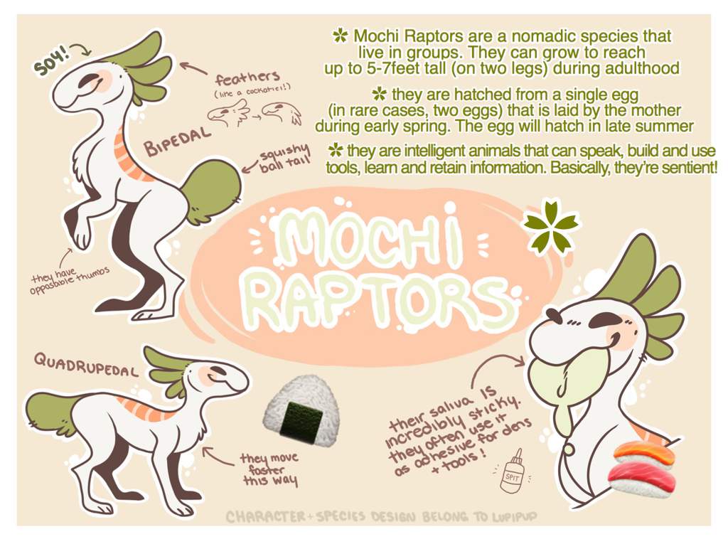 🍡 Mochi Raptors 🍡 | Furry Amino