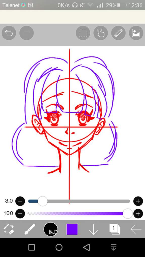 How To Draw An Anime Face Digital 1 Lineart Hopefully Pretty Cure Amino