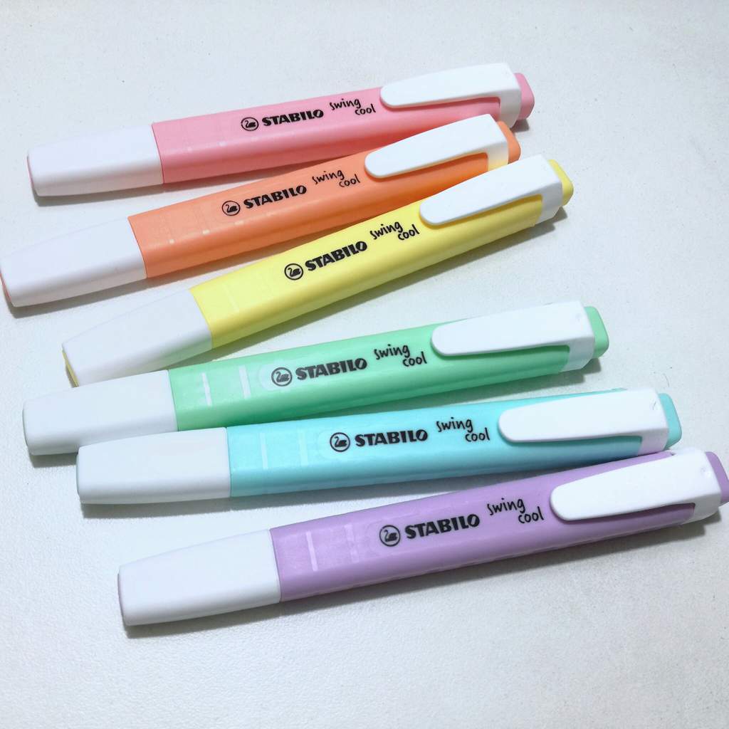 stabilo thin pastel highlighters