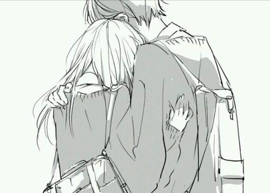 Cute anime couples cuddling tumblr