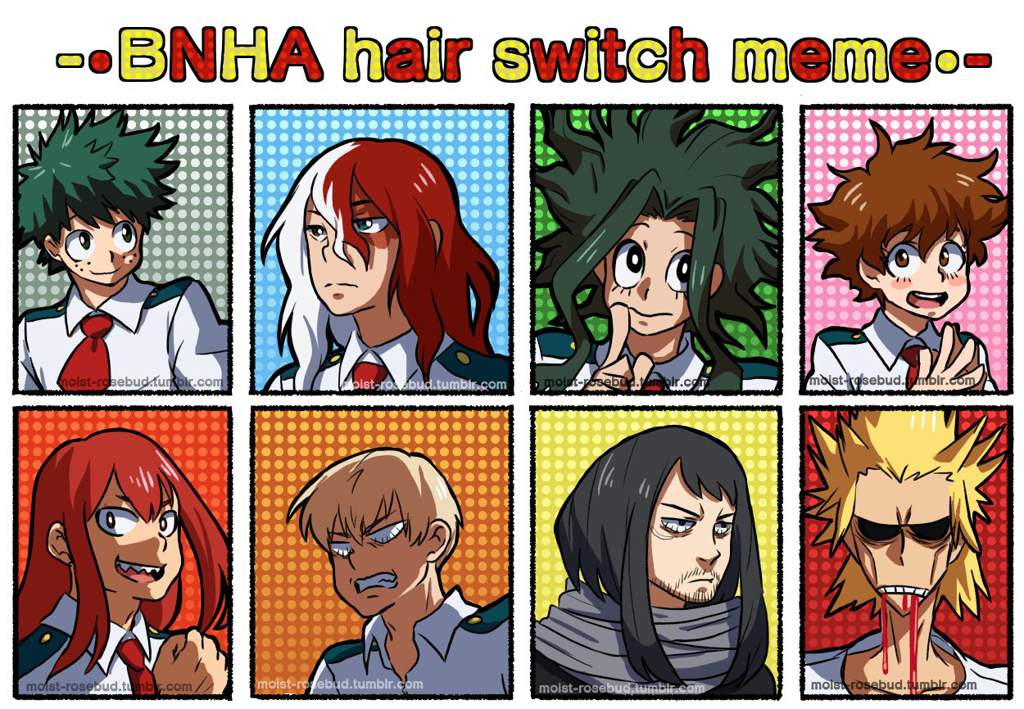 Hair swap | My Hero Academia! 💥 Amino