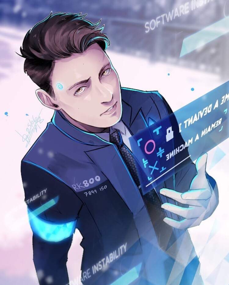 Connor choices fan art created by abd-illustrates tumblr | Detroit ...