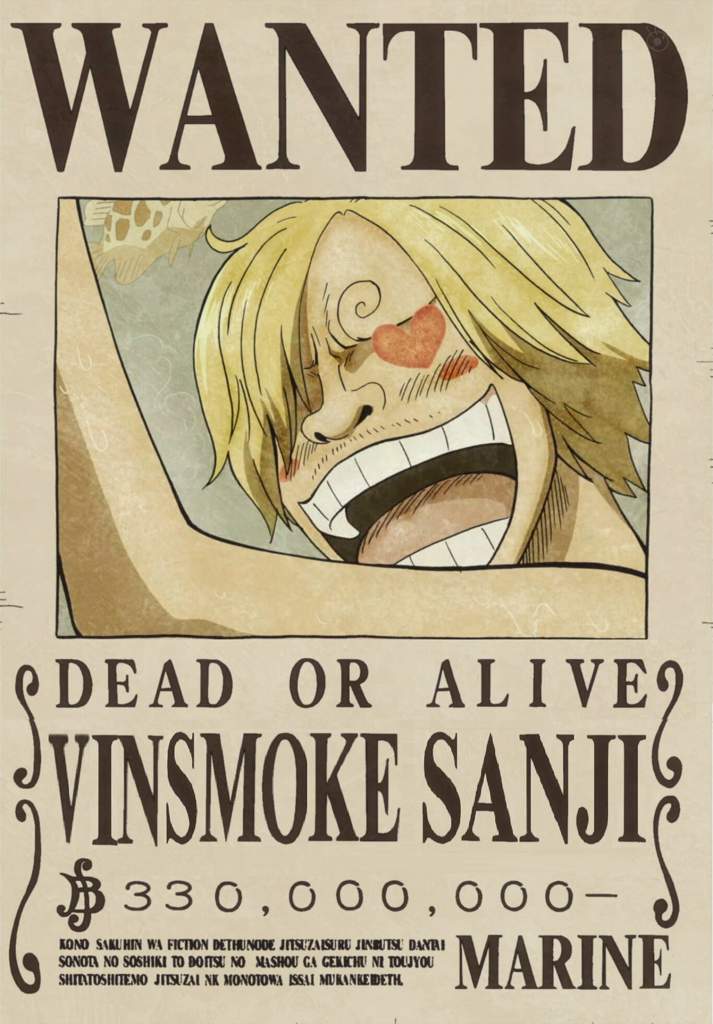 can someone link me Sanji san's new wanted poster? : r/OnePiece