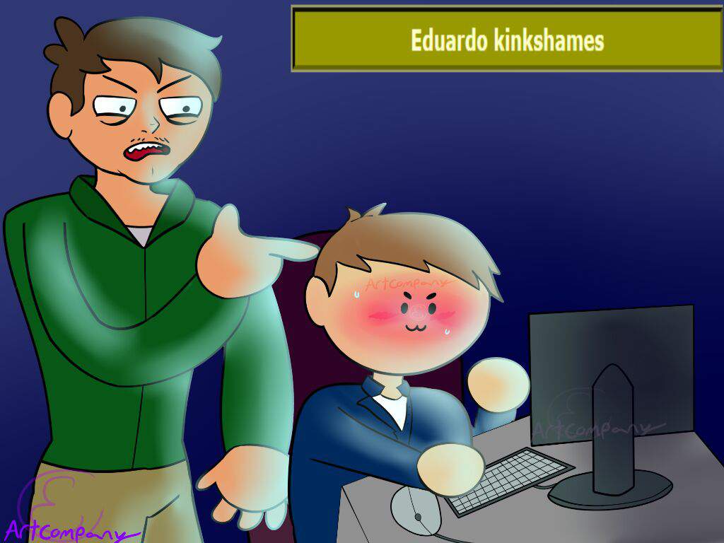 Eduardo lives with two other guys, jon & mark who are more minions than...
