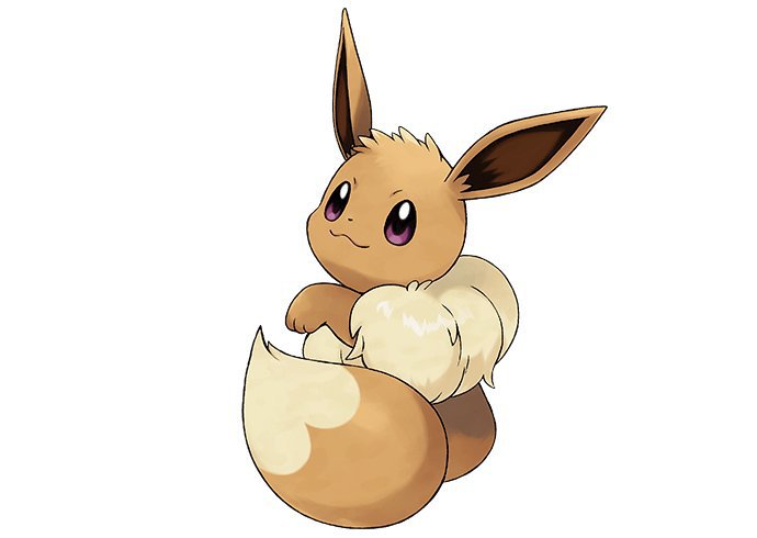 Pokémon: Let's Go, Pikachu / Eevee - Female Eevee has a different tail...