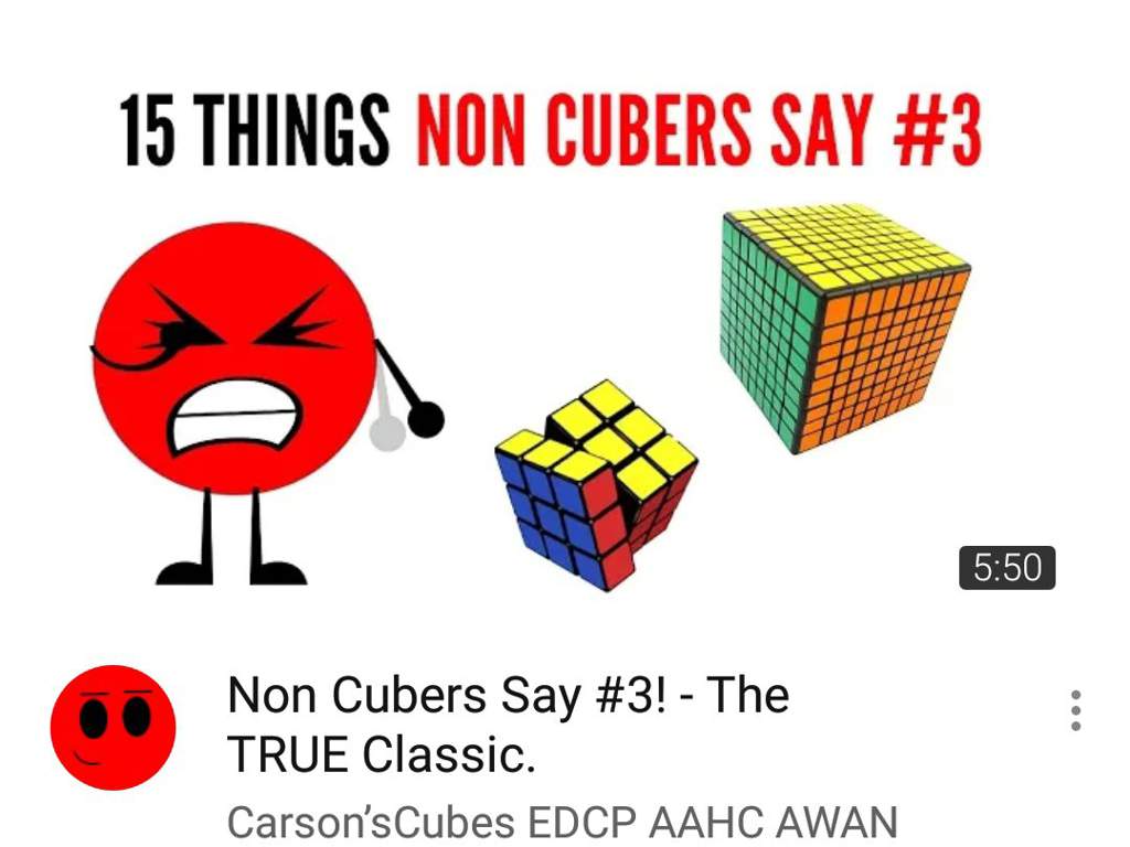 Things non cubers say