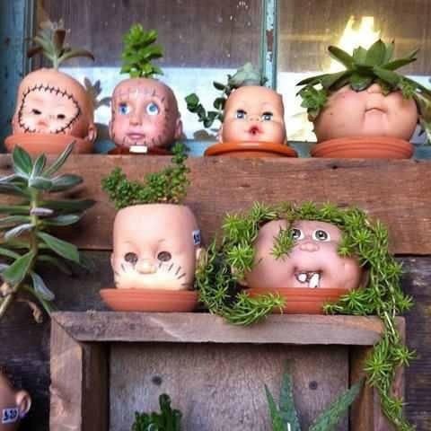 scary pot dolls