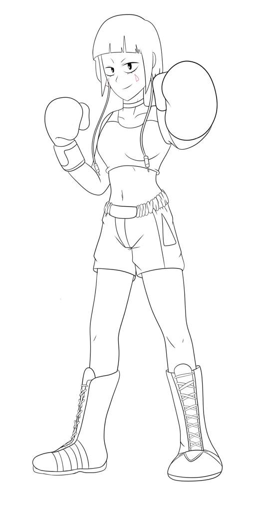 Kyoka Jiro... In boxing gear! [COMMISSION] | My Hero Academia Amino