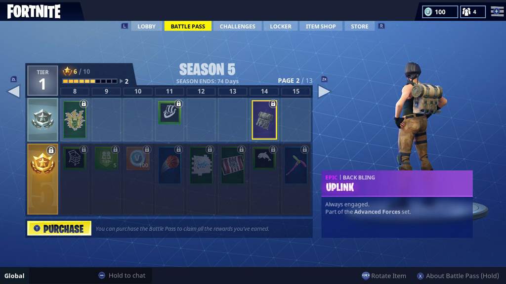 we also got another backbling coming further into the pass and even a glider alongside the pickaxe but sadly no skins - fortnite 70s skin