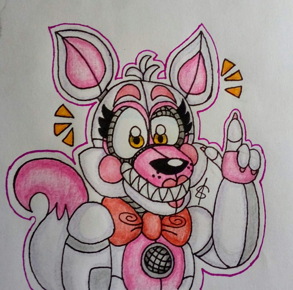 (🌸);; Dibujo de Funtime Foxy | [FNAF SL] | By: Artily | FNaF Amino ...