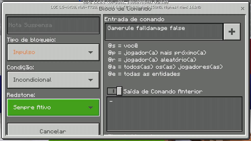 [6 Incríveis Comandos Para o Bloco De Comando] Minecraft