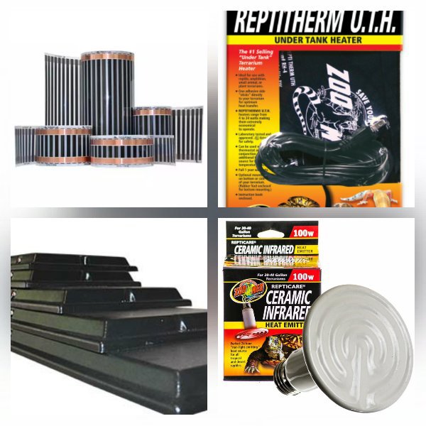 heating options for snakes