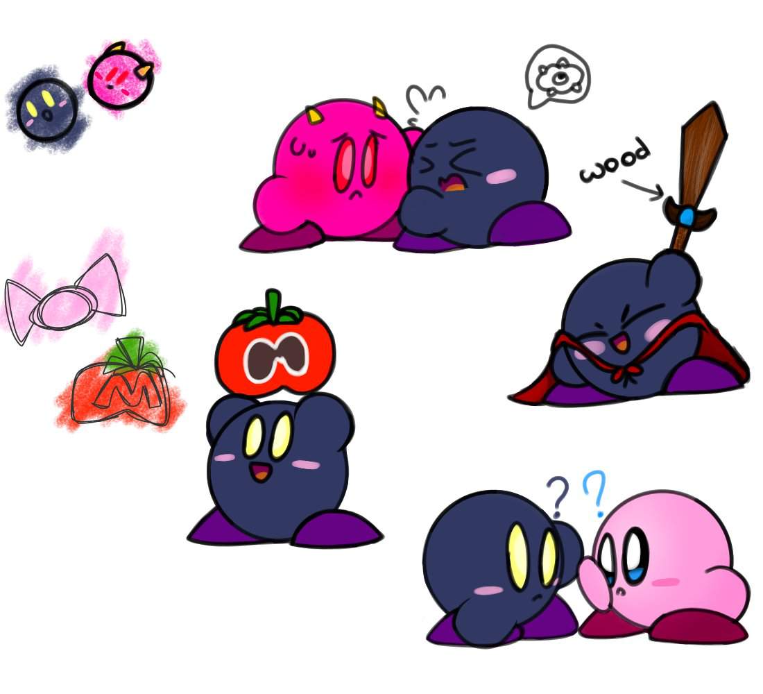 Kirby and meta knight fanart