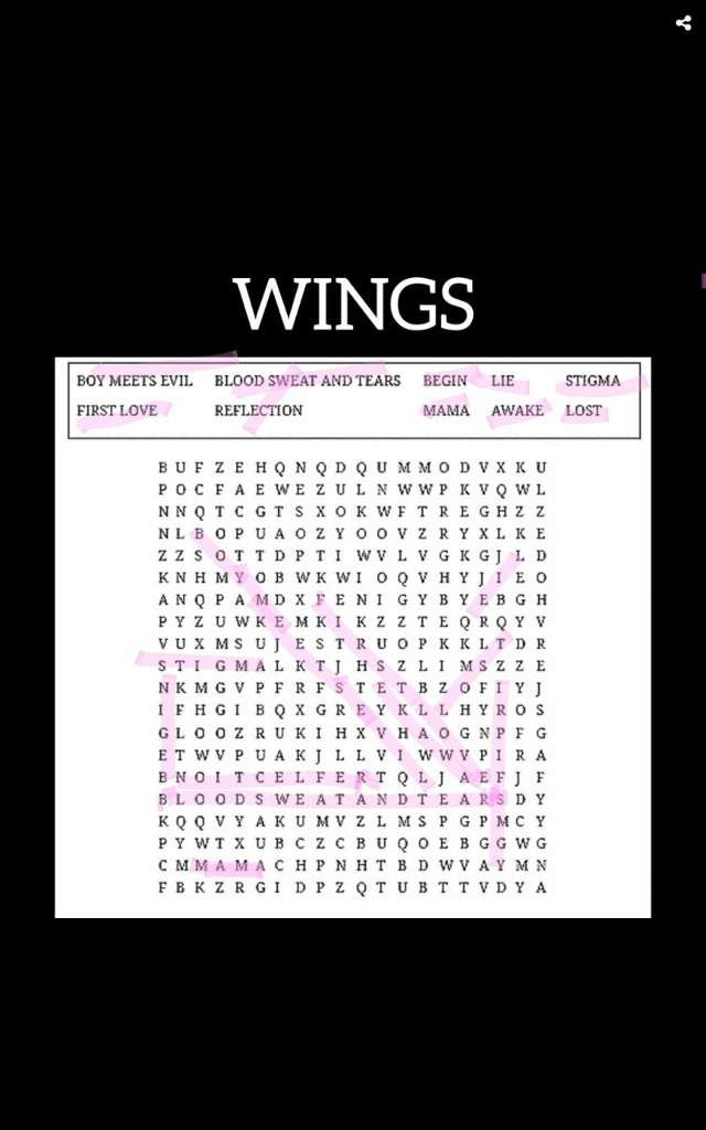 BTS 《wordsearch pack pt.2》  ARMY's Amino