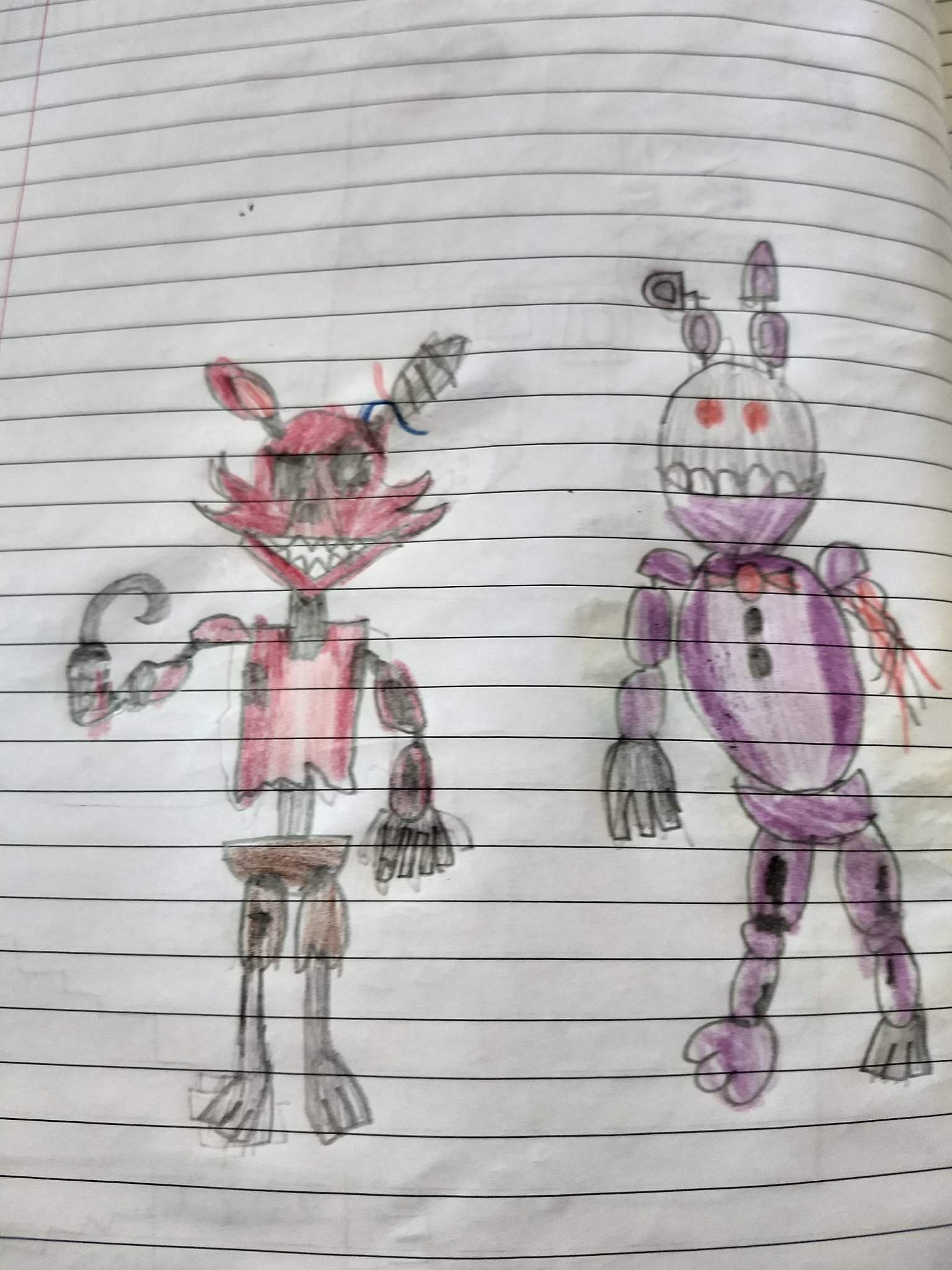 Meu primeiro desenho de fnaf | Five Nights at Freddys PT/BR Amino