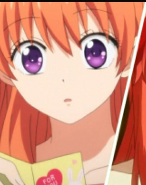 Orange hair anime girl