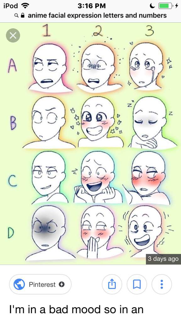 Anime Facial Expressions Chart Materi Pelajaran 5 It is the relationship of...