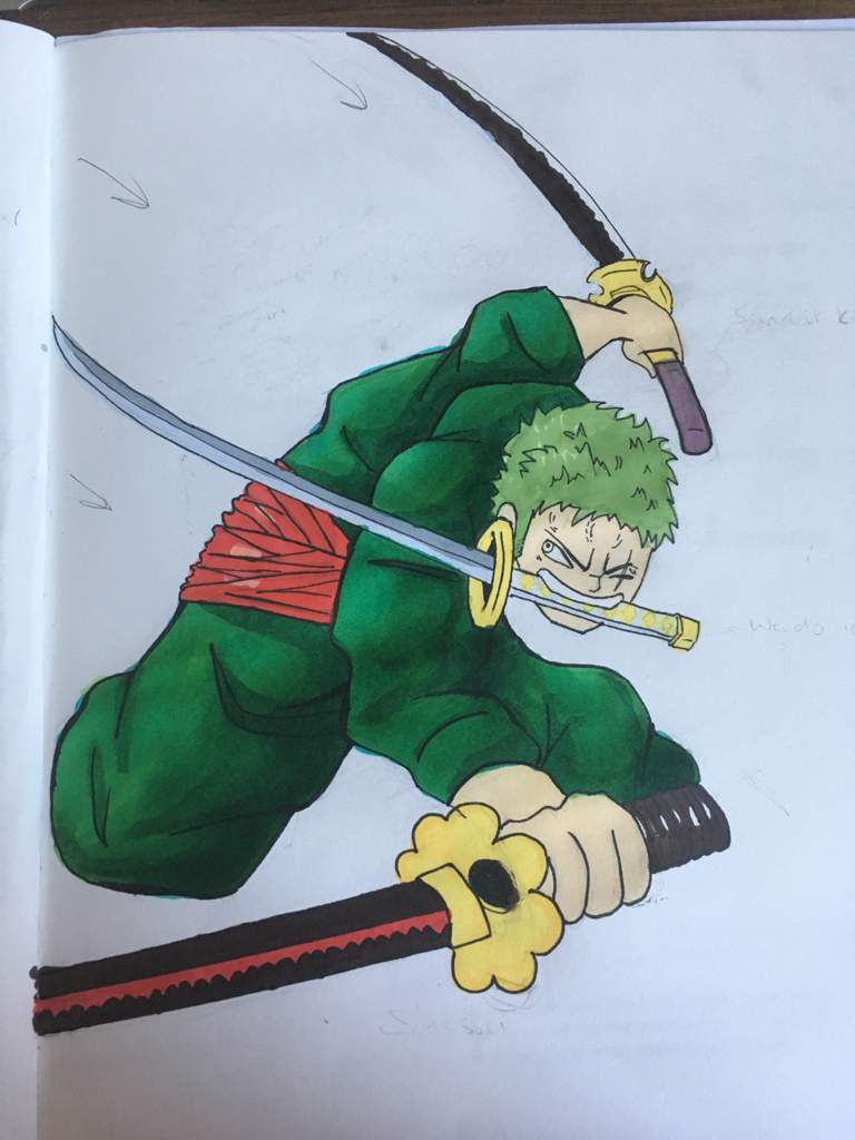 Zoro fanart ⚔️🗡 | One Piece Amino