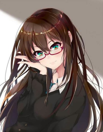 Anime girls with long brown hair