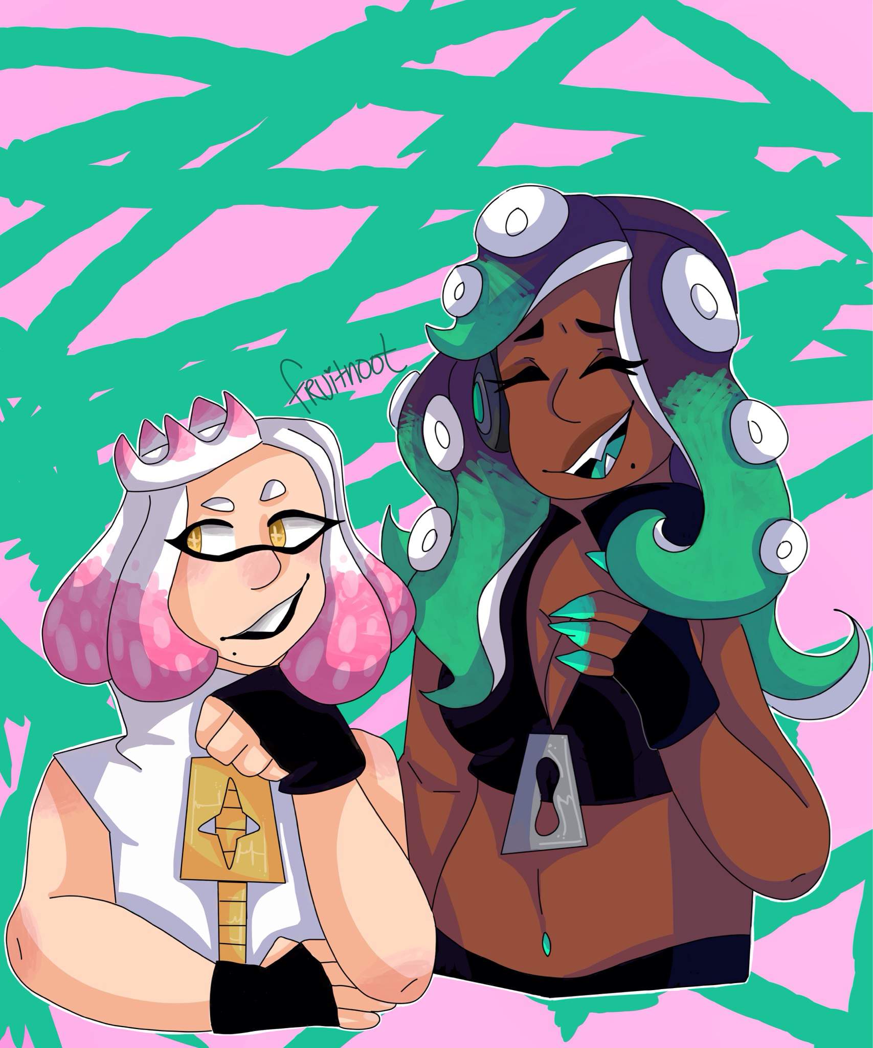 Pearlie and Marina UwU 💖💖 | Splatoon Amino