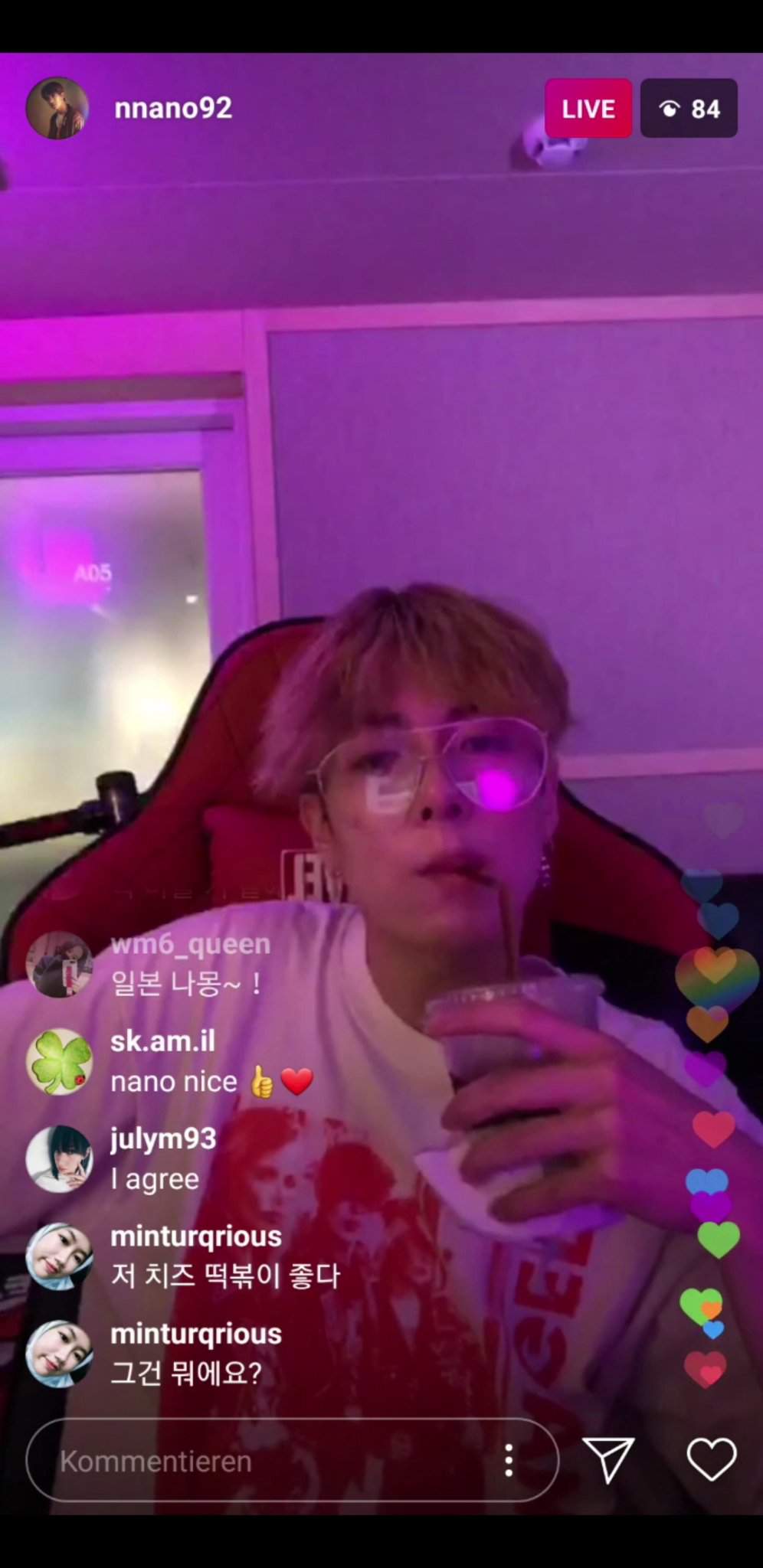 NANO Instagram Livestream 180713 | Storia & History forever Amino