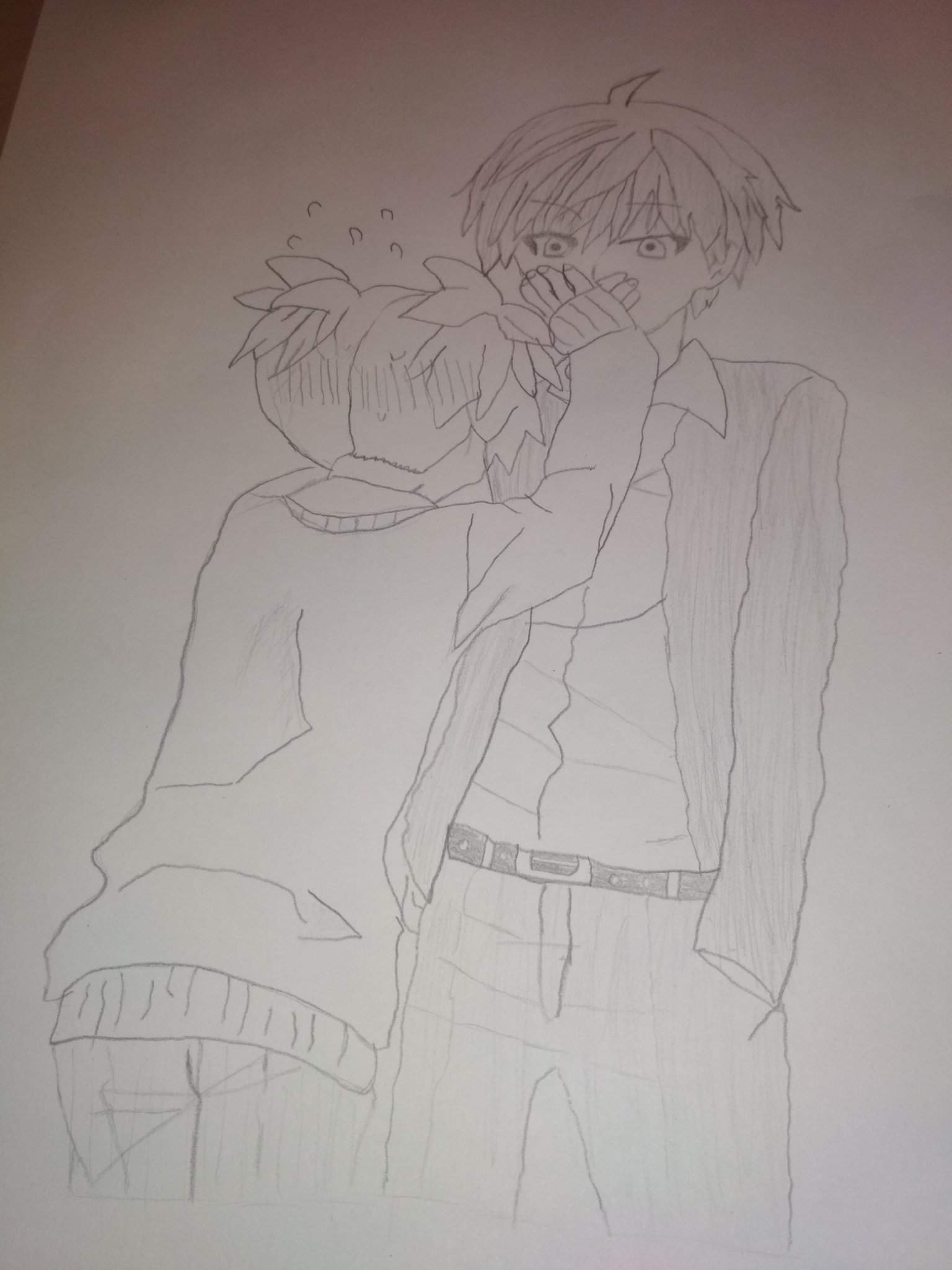 Dibujo Karma y Nagisa | 🐙 Ansatsu Kyoushitsu 🐙 Amino