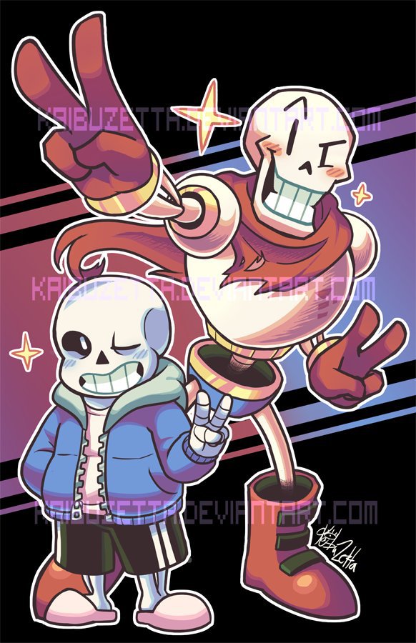 underfell papyrus and undertale papyrus