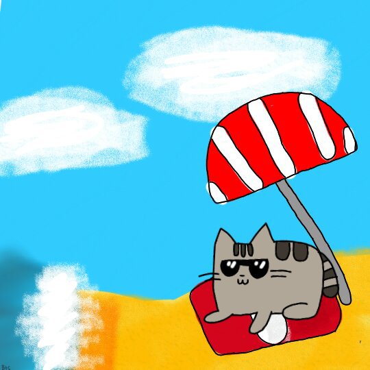 Perfect day at the beach | Pusheen The Cat Amino Amino