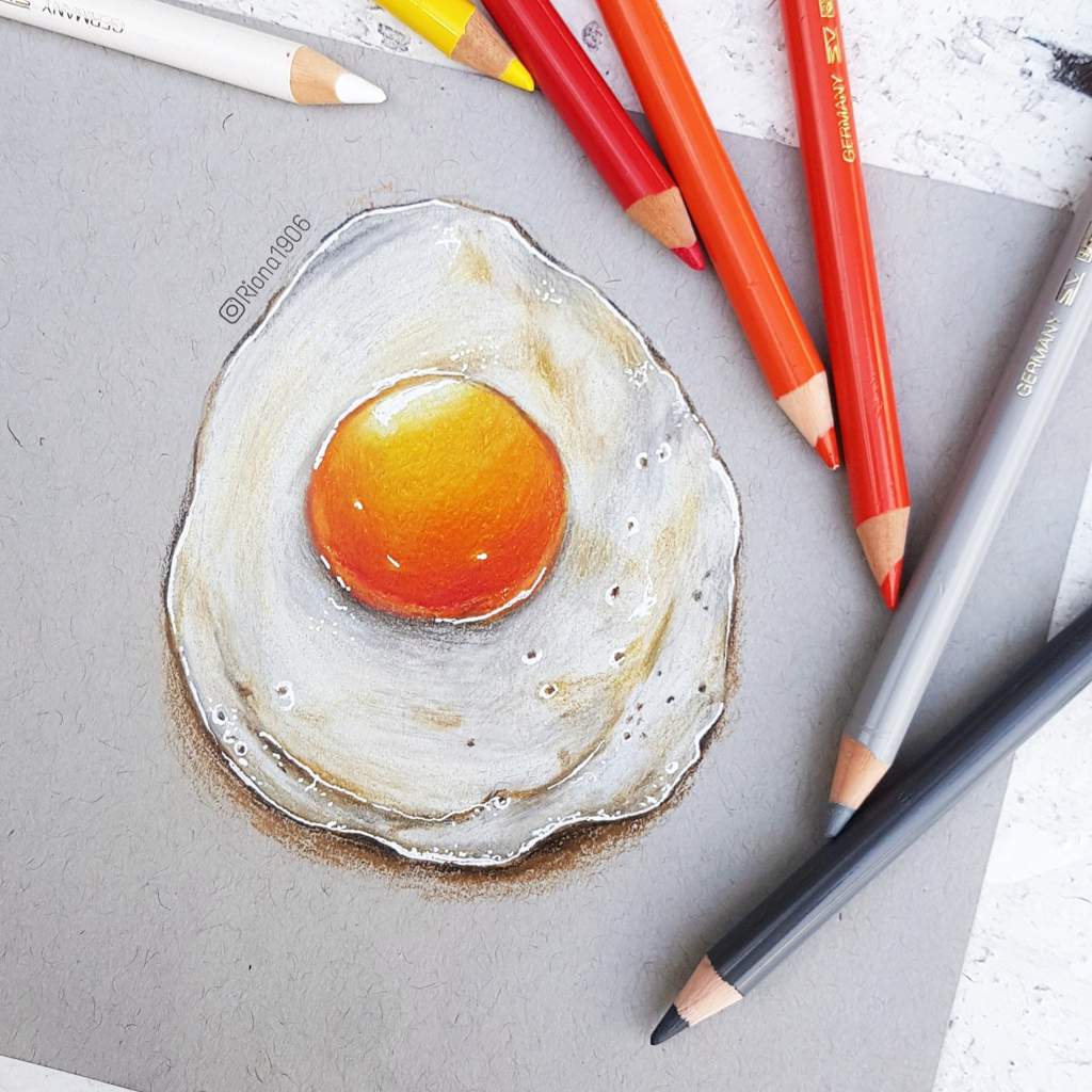 Semi realistic egg drawing Art Amino