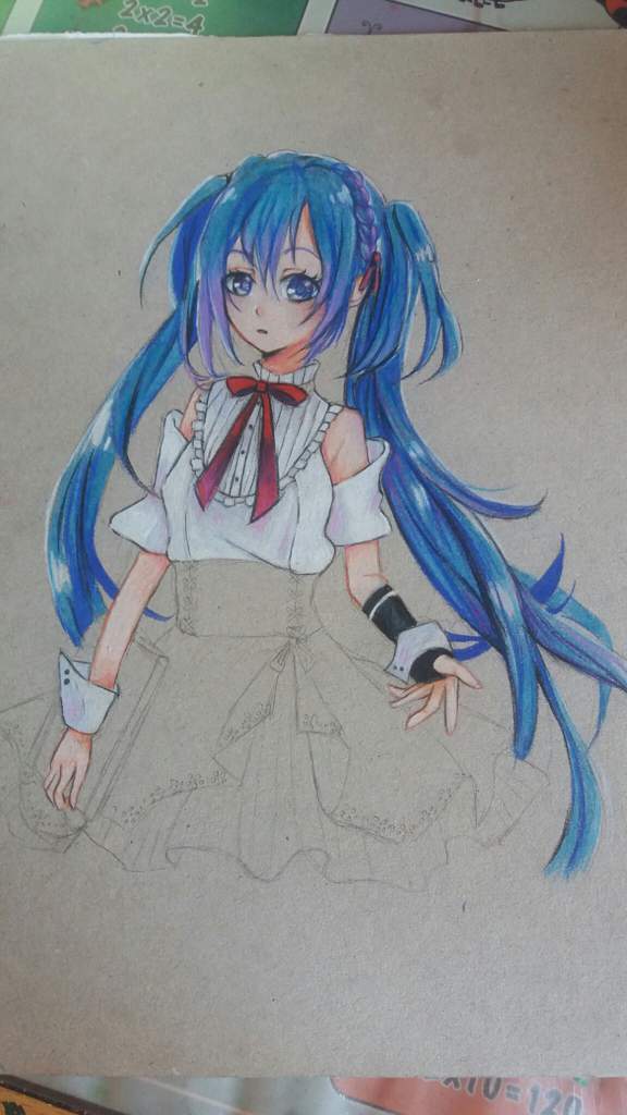 Hatsune Miku Colored Pencil Drawing Step by Step | Anime Amino