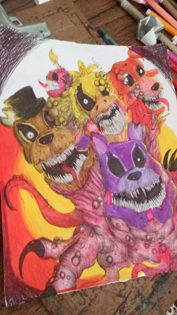 WE ARE TOGHETER NOW... [Gore FanArt] | Five Nights At Freddy's Amino