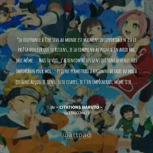 Voici Mes Citations Prefere Dans Naruto Naruto Boruto Fr Amino