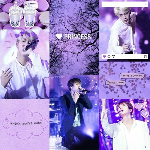 27+ Jin Purple Aesthetic Cute Background