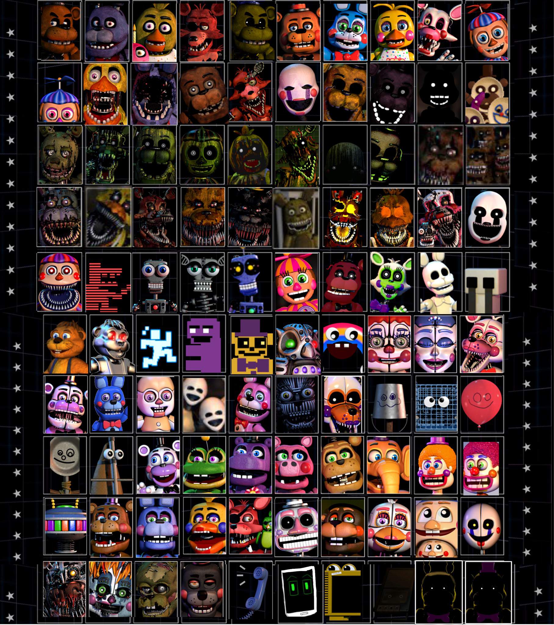 Omega Custom Night-Character Mechanics | FNAF 7:Ultimate Custom Night Amino