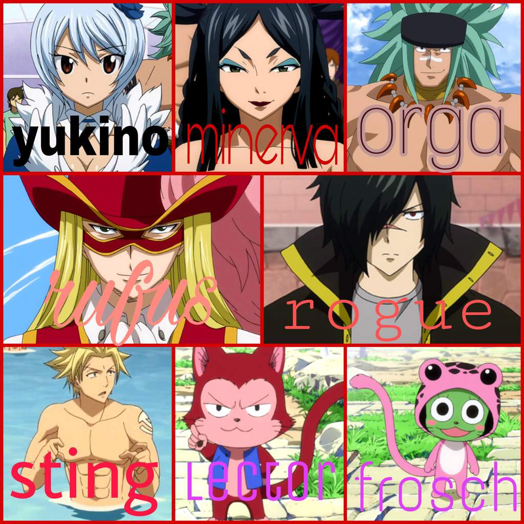 Choose Your Least Favorite Sabertooth Member Fairy Tail Amino