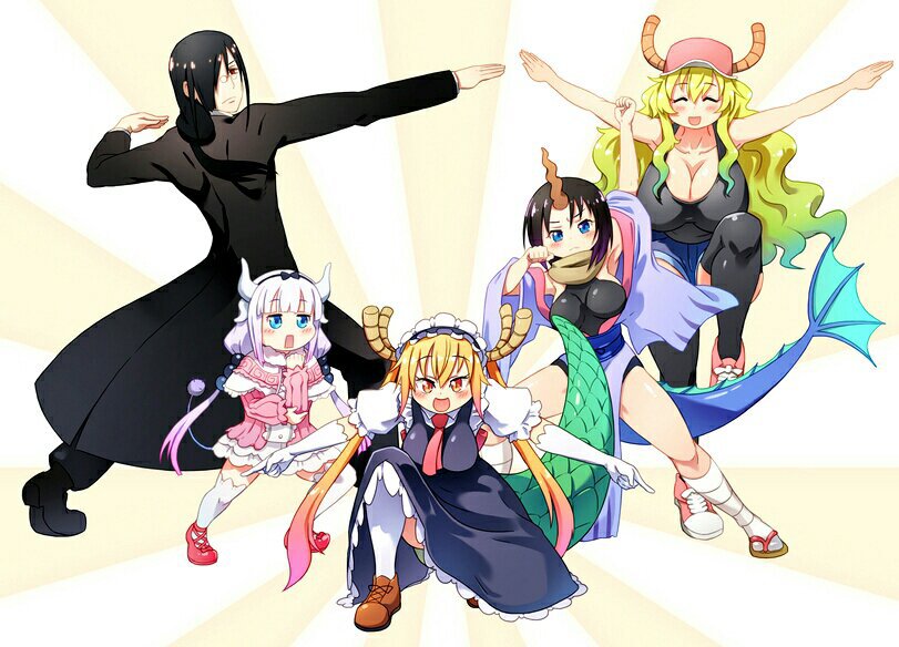 Dragon maid anime characters
